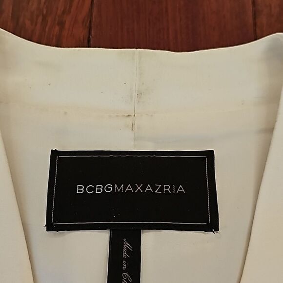 Women's Sleeveless White Mini Tunic Suit Dress Work Classy BCBGMAXAZRIA - Picture 3 of 8